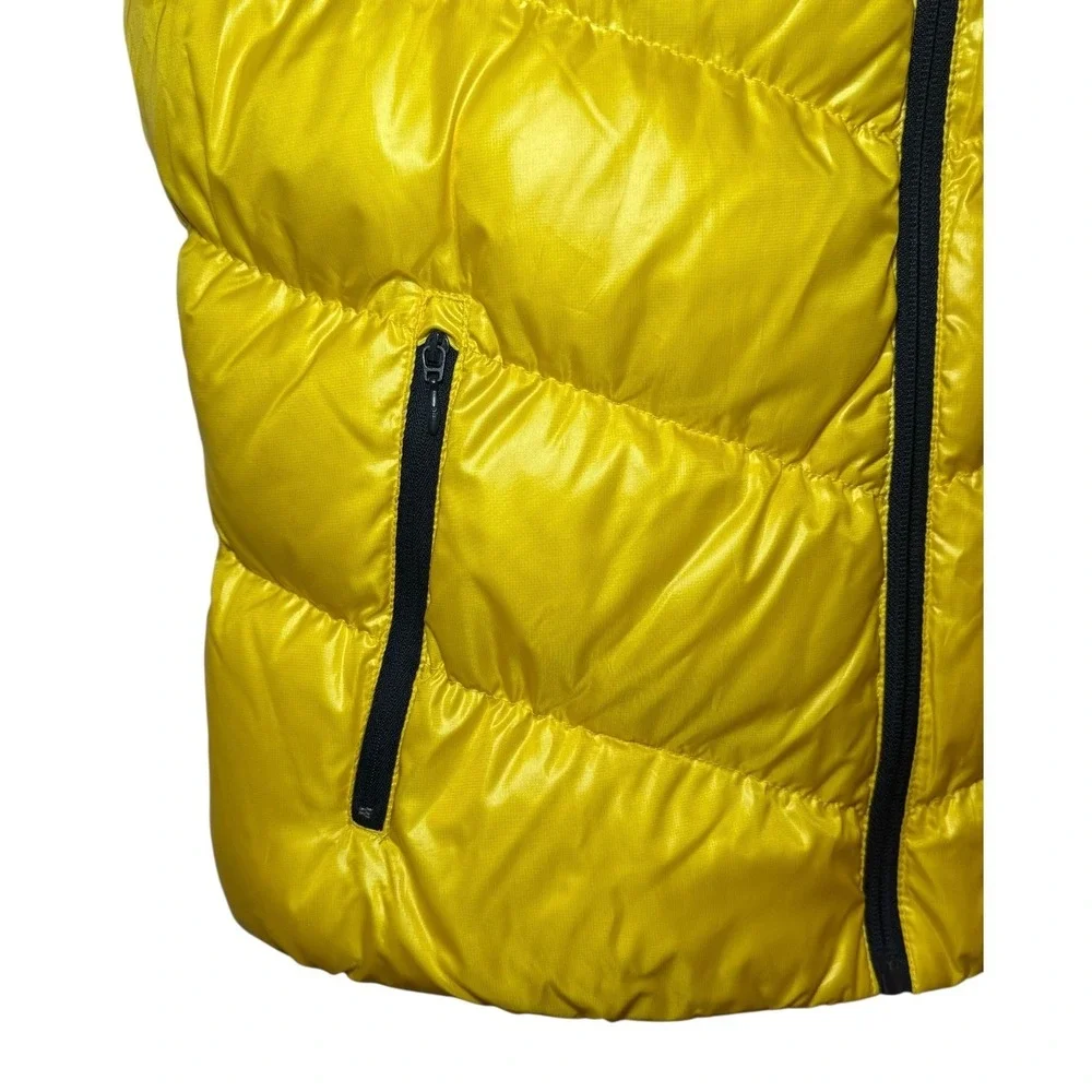 Lauren Active Ralph Lauren Yellow Down Puffer Vest Womens Small Full Zip Quilted
